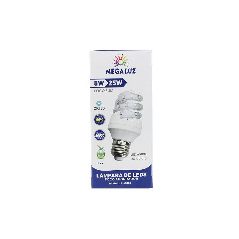 FOCO LED MEGA LUZ LLO007 E05W01 5W LUZ DE DIA 50 60HZ HASTA 80 EN